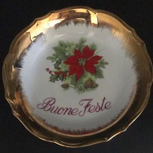 Depos Porcellane Decorate Buone Feste Bowl
